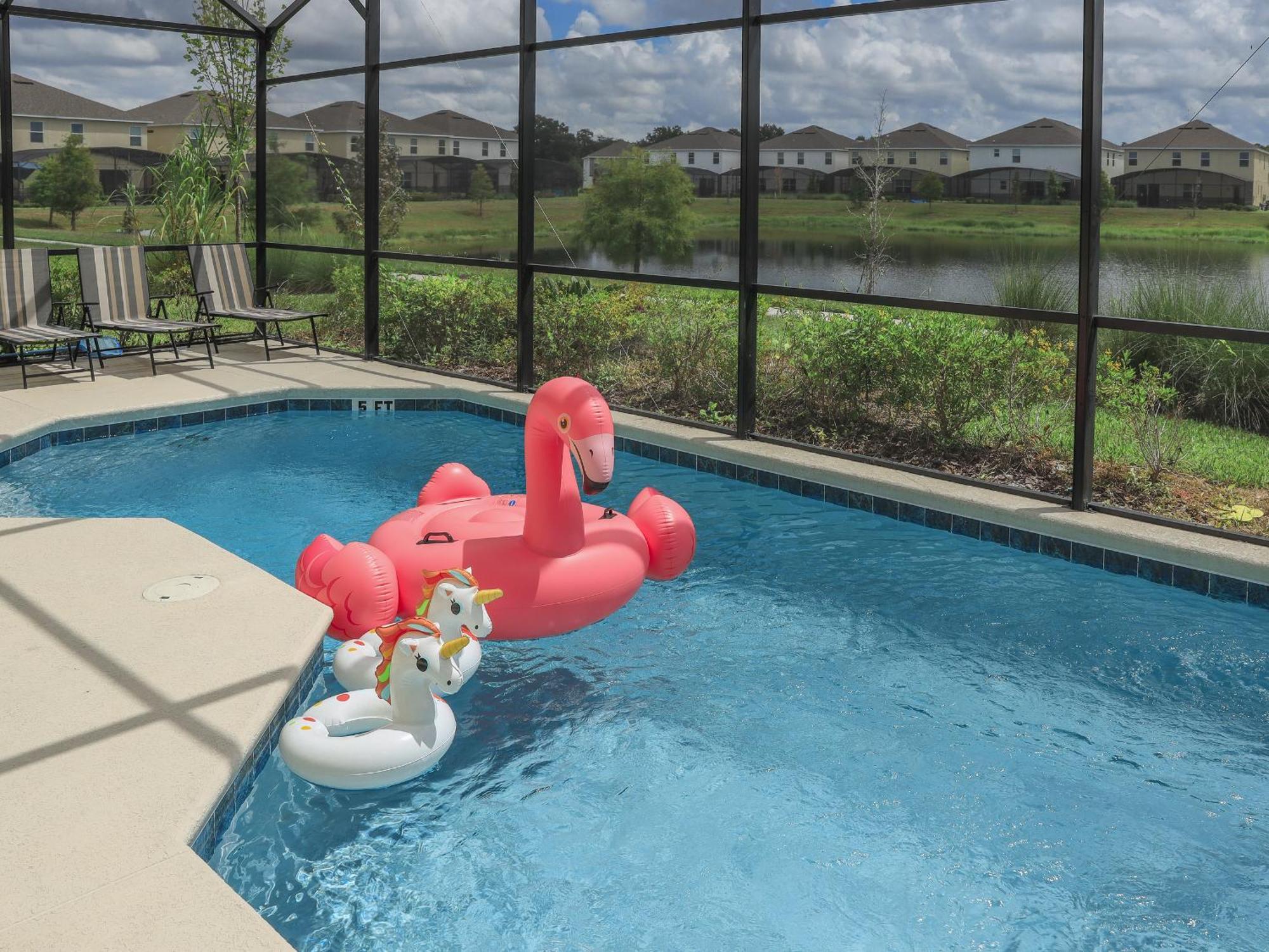 Waterfront Brand New Modern Luxury 8 Bedroom Pool House! Sleeps 16 Kissimmee Eksteriør bilde